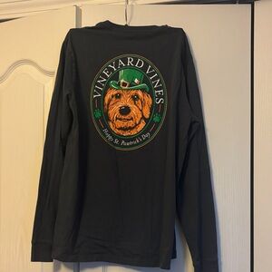 Vineyard Vines Navy Blue St. Patrick's Day Dog Shirt